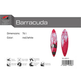 F2 Windsurfboard Barracuda HD 72-88L Größe wählbar Rot/Weiss