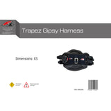 F2  Trapez Gipsy Harness Gr. XS-L wählbar Schwarz