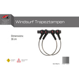 F2  Windsurf Trapeztampen Line Fix 22-34 cm wählbar Schwarz