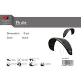 F2 Kite Bullit  7-15qm Größe wählbar Schwarz