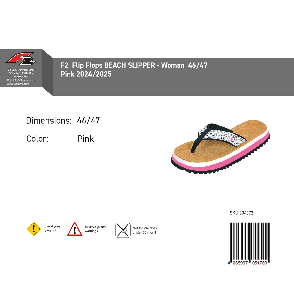 F2 Damen Schuhe Beach Slipper Flip Flops Farbe/Größe wählbar