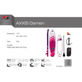 F2  Stand Up Paddle Board AXXIS - Damen SUP Größe wählbar Pink