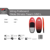 F2  Wing Foilboard Glide Strato Team Foil Board 160L Rot