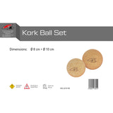 F2 Balance Yoga Kork Ball Set 2x Korkbälle 8/10cm Balance Training