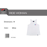 F2 Retro Tank Top Ride Damen Tshirt Ärmellos Tanktop Weiss - Größe wählbar