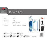 F2 SUP Stand Up Paddle Board Drive Weiss - Größe wählbar
