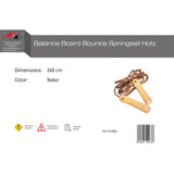F2  Balance Board Bounce Springseil Holz 265cm Natur