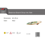 F2  Balance Board Drop inkl. Ball  60x35cm Natur
