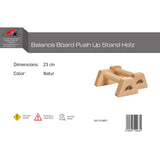 F2  Balance Board Push Up Stand Holz 23cm Natur