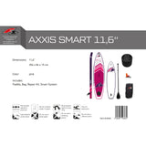 F2 Stand Up Paddle Board AXXIS SMART Damen SUP mit E-Pumpe Größe wählbar