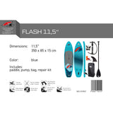 F2  Stand Up Paddle Board Flash Leucht SUP Blau - Größe wählbar