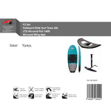 F2 Set Foilboard Glide Surf Team 65L+LTD Allround Foil 1400 +Allround Wing 4qm