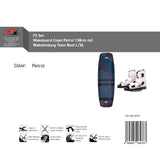 F2 Set Wakeboard Coast Petrol 138cm mit Wakebindung Team Boot L/XL
