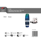 F2 Set Wakeboard Coast Ocean 138cm mit Wakebindung Team Boot L/XL
