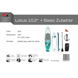 F2 SUP Stand Up Paddle Board Lotus Damen - Größe/Farbe/Zubehör wählbar