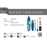 F2 SUP Stand Up Paddle Board Pure - Größe/Farbe/Zubehör wählbar