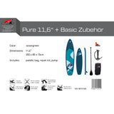 F2 SUP Stand Up Paddle Board Pure - Größe/Farbe/Zubehör wählbar
