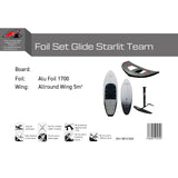 F2 Set Foilboard Starlit Team Grau 100L + Alu Foil 1700 + Wing 5qm