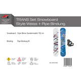 Trans Set Snowboard Style Weiss 152cm mit Pipe Bindung M Sale