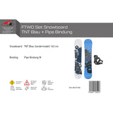 FTWO Set Snowboard TNT Blau 143cm mit Pipe Bindung M Sale