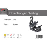 F2 Snowboard Softbindung Interchanger Binding Größe wählbar Schwarz
