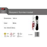 F2 Snowboard Respect + Voile & Skins 168cm Splitboard Weiss – Sale