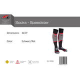 F2 Snowboard Strümpfe Socks - Speedster 34-47 Größe wählbar Schwarz/Rot