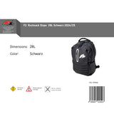 F2  Rucksack Slope  28L Schwarz
