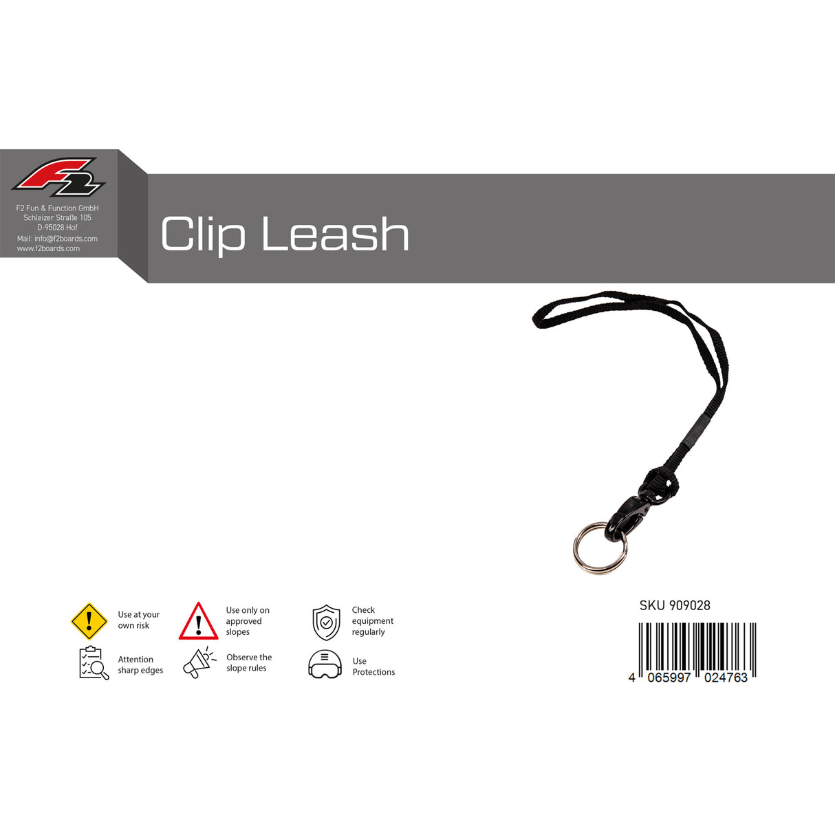 F2  Snowboard Tool Clip Leash