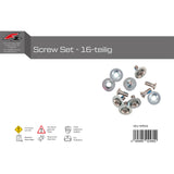 F2  Snowboard Zubehör Screw Set - 16-teilig Schrauben Set