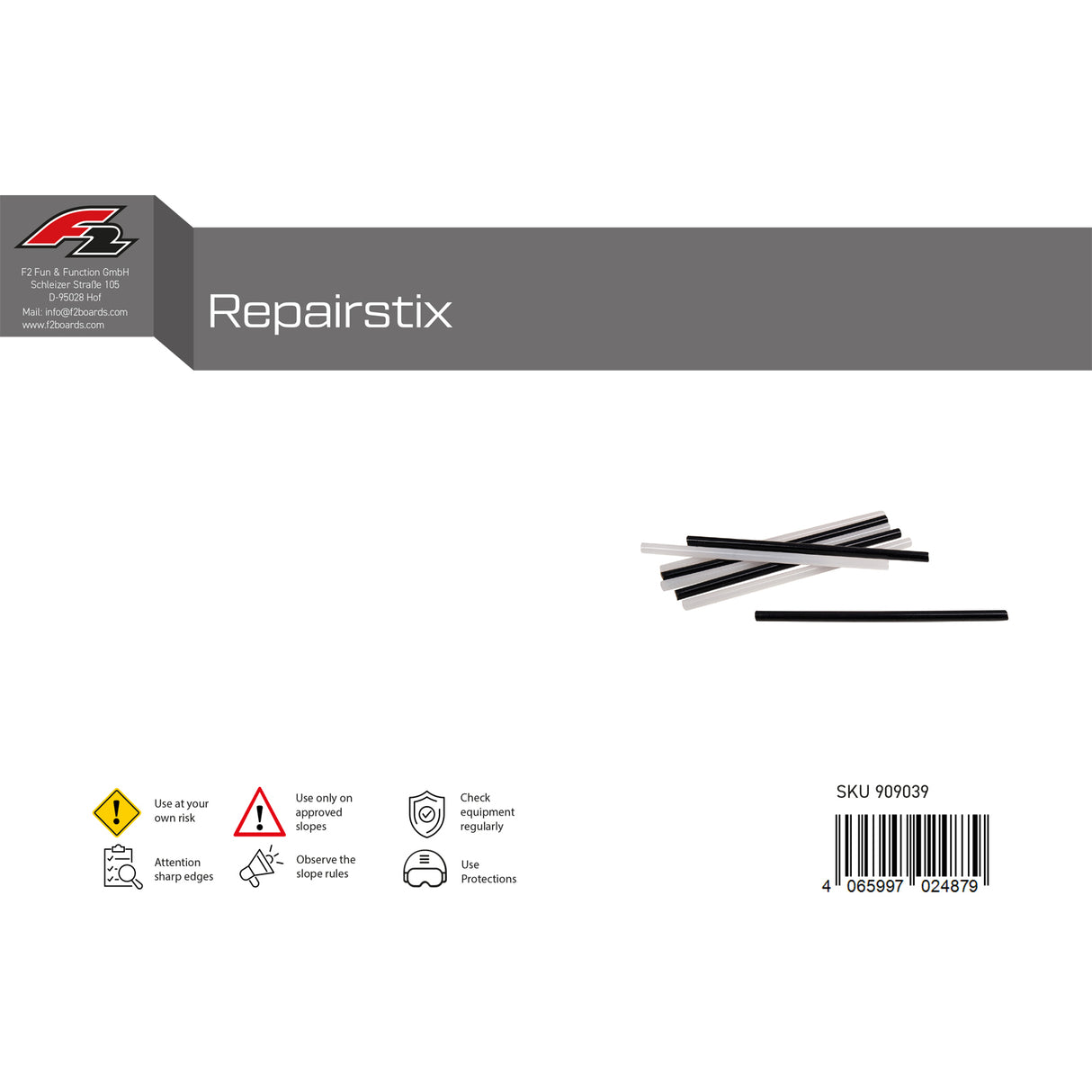 F2  Snowboard Zubehör Reparatur Stäbchen Repairstix