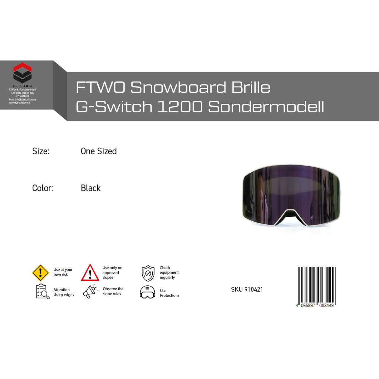 Top Marken Snowboard-/Ski Brillen - Sale - Modelle wählbar