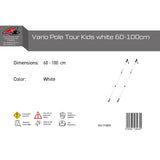 F2 Langlauf Ski Stöcke Vario Pole Tour Kids Verstellbar 60-100cm Weiss