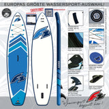 F2 AXXIS SUP Stand Up Paddling Board Set – Modelle, Größen & Farben wählbar