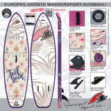 F2 Damen SUP Stand Up Paddle Board Feelgood 10'2''/11'2" wählbar Multicolor