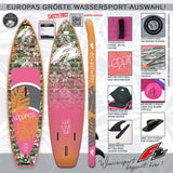 F2 Damen SUP Stand Up Paddle Board Happiness Größe wählbar Multicolor