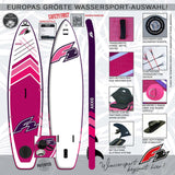F2 Stand Up Paddle Board AXXIS SMART Damen SUP mit E-Pumpe Größe wählbar