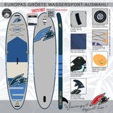 F2 SUP Stand Up Paddle Board Comet - Größe/Farbe/Zubehör wählbar
