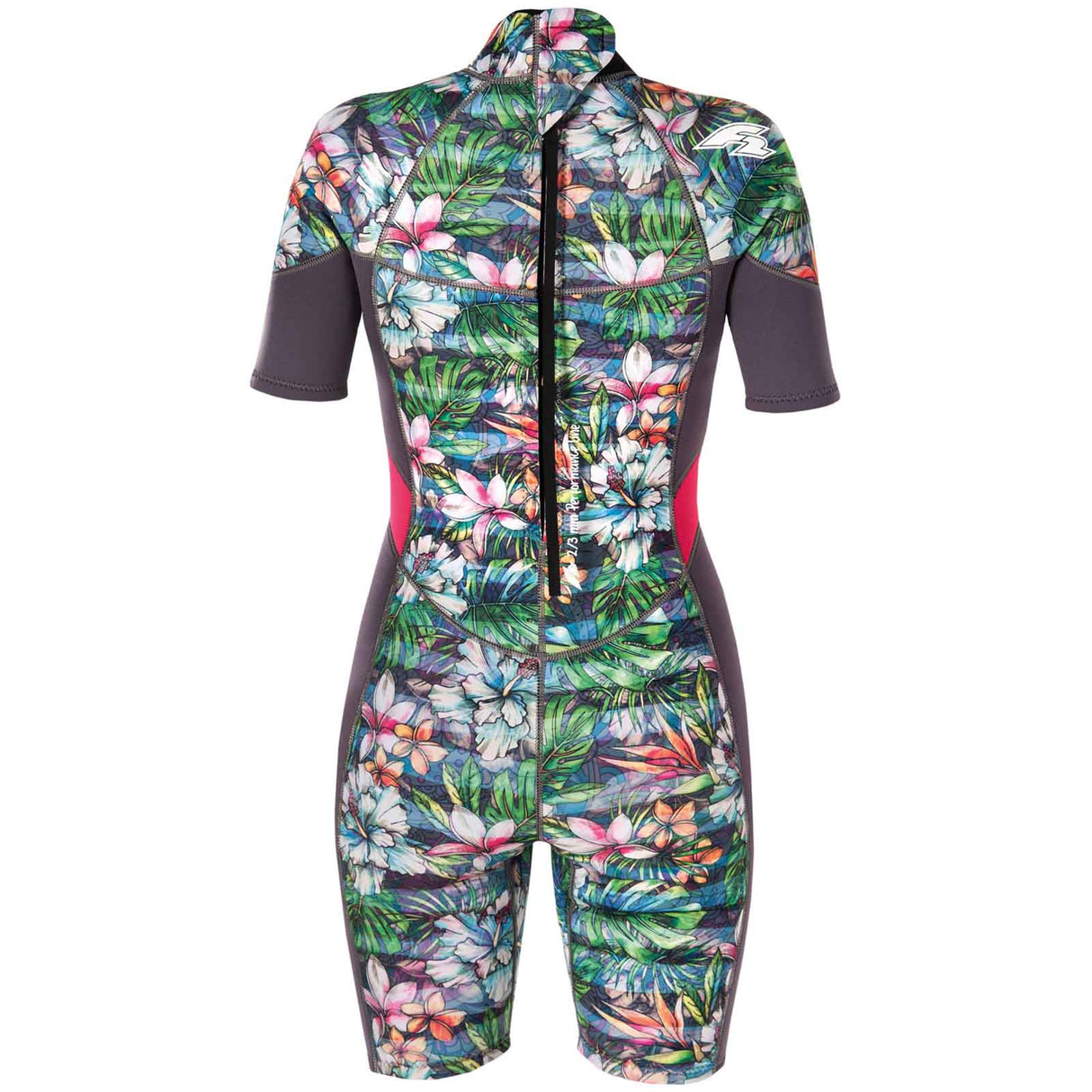 F2 Damen Neopren Anzug Happiness Shorty 3/2 mm Größe wählbar Multicolor