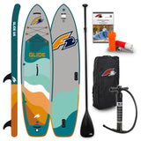 F2  SUP Stand Up Paddle Board Glide WS 10'2''/10'8"/11'7" wählbar Petrol