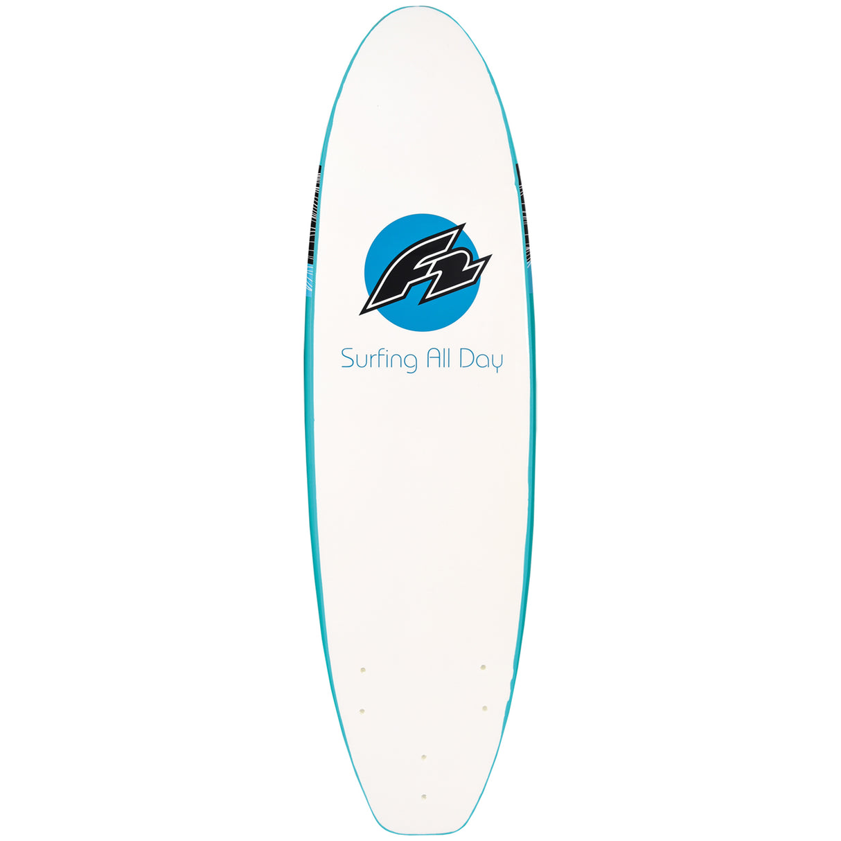 F2 Wellenreiter Softboard 6'6"/8'0" wählbar Türkis