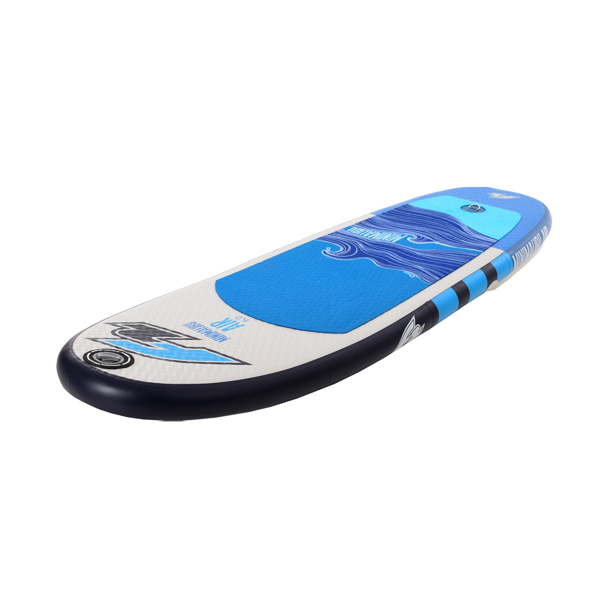 F2 Inflatable Surf Board Mini Malibu Air 6'0''/7'0"/8'0" wählbar Blau