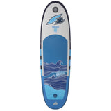 F2 Inflatable Surf Board Mini Malibu Air 6'0''/7'0"/8'0" wählbar Blau