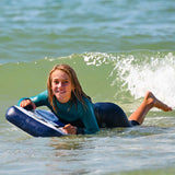 F2  Inflatable Body Board Boogie Board Air mit Leash 3,7 Blau