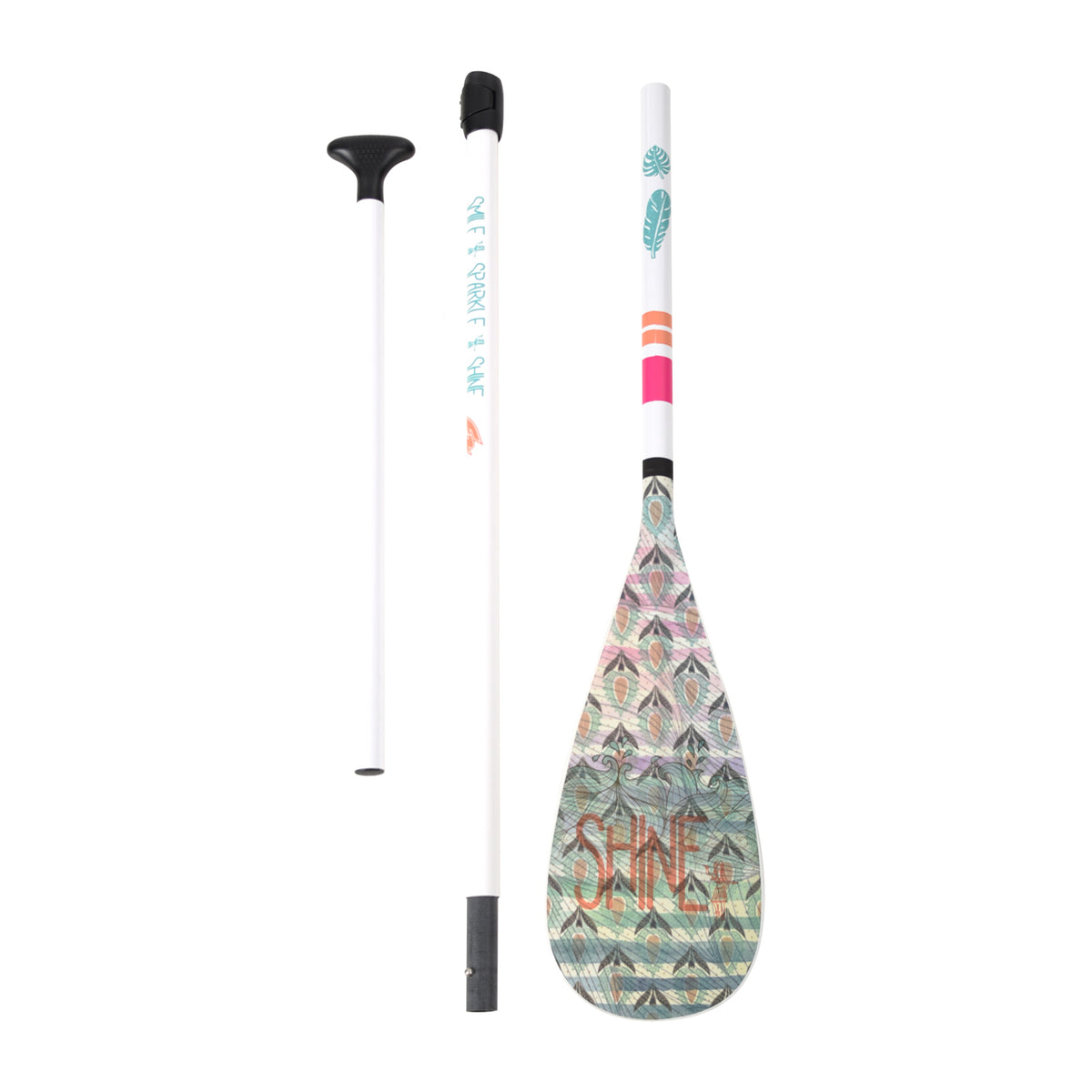 F2   SUP Paddel Shine  3 teilig Multicolor