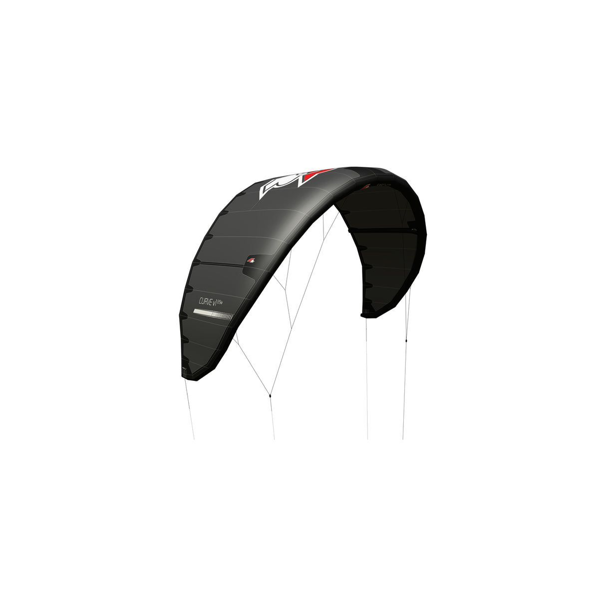F2 Kite Curve 7-15qm Größe wählbar Schwarz