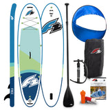 F2 Stand Up Paddle Board FREE - Round Sail - SET SUP Größe wählbar Aqua