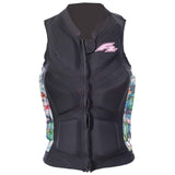F2 Damen Prallschutz Weste Wake & Sup Weste S-XXL Größe wählbar Schwarz