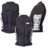F2 Damen Prallschutz Weste Wake & Sup Weste S-XXL Größe wählbar Schwarz