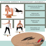 F2 Kork Balance Boards Balance Training Board Only - Modell wählbar